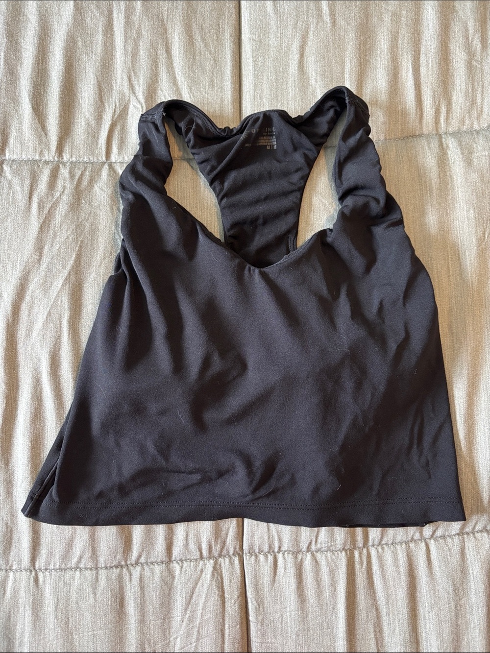 aerie Black Racerback Sports Bra Tank